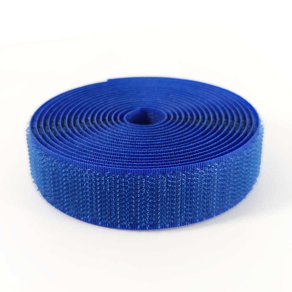 Klettverschluss - wahlweise Klett- oder Flauschband zum Aufnähen, verschiedene Breiten, Farbe: royalblau