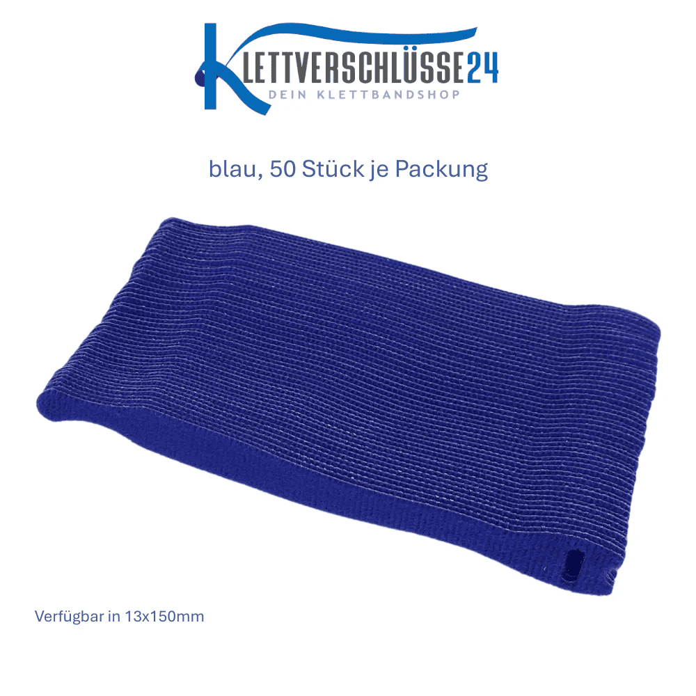 Klett-Kabelbinder 13x150mm Kunststoff Hakenband-Velours
