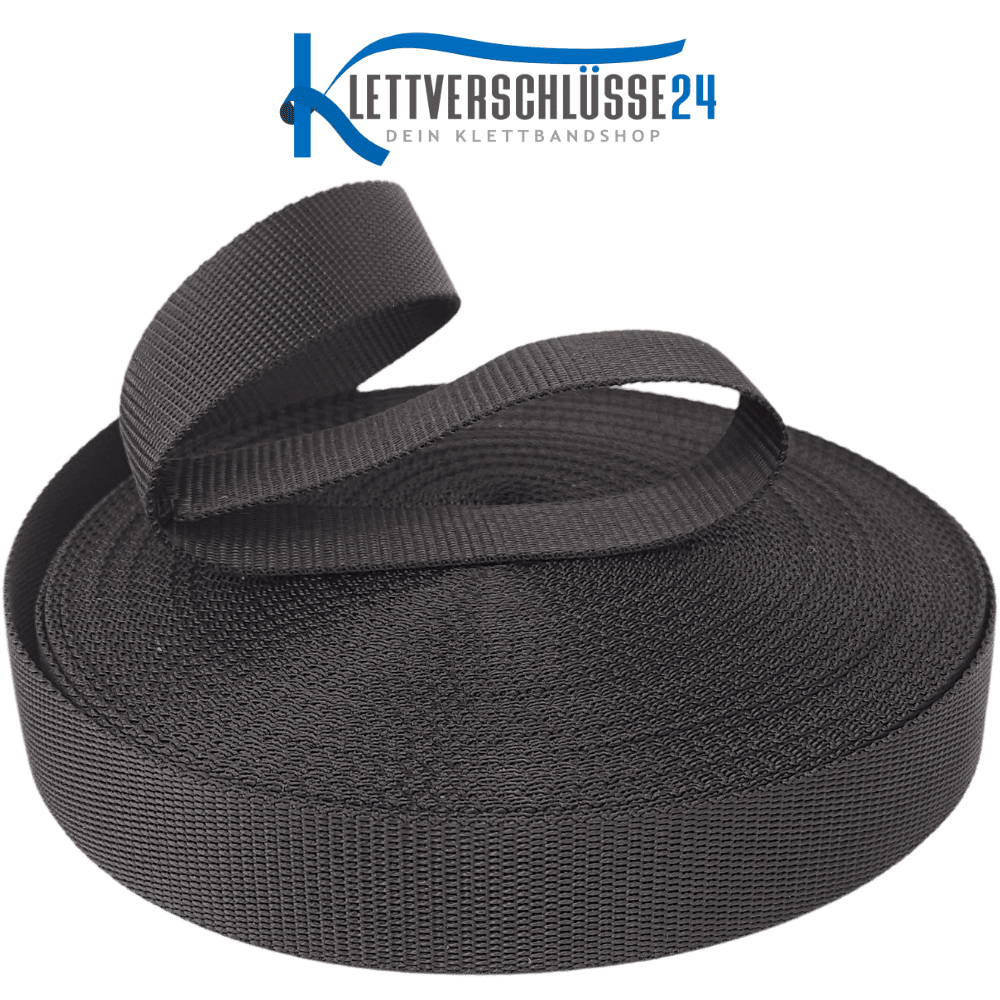 GURTBAND, 40MM, POLYESTER PES, SCHWARZ